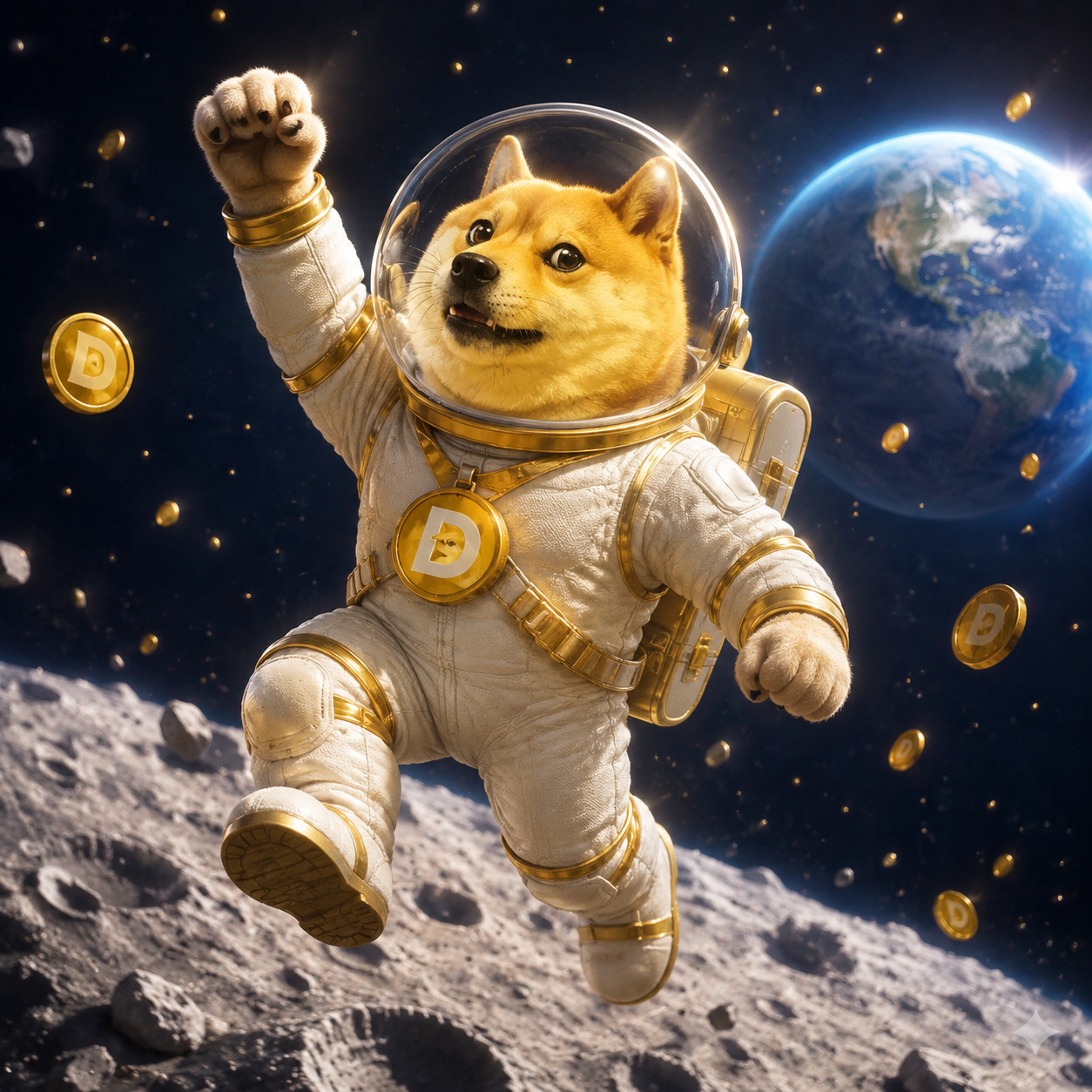 Doge on the Moon